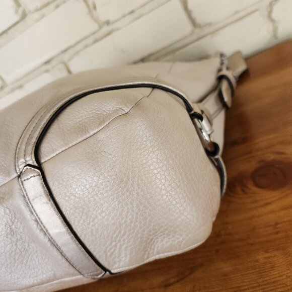 Euc Coach Metallic Leather Katarina Shimmer Satchel Tote Bag Purse - Picture 10 of 14